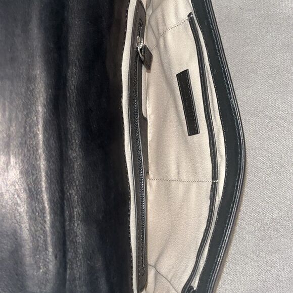 Vintage Brooks Brothers leather and fabric crossbody bag - Picture 8 of 10